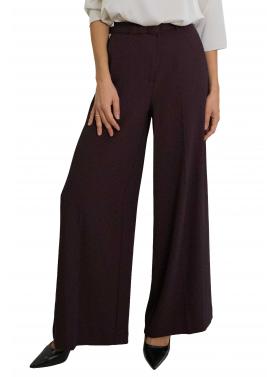Pantaloni palazzo a vita alta con cintura Imperial